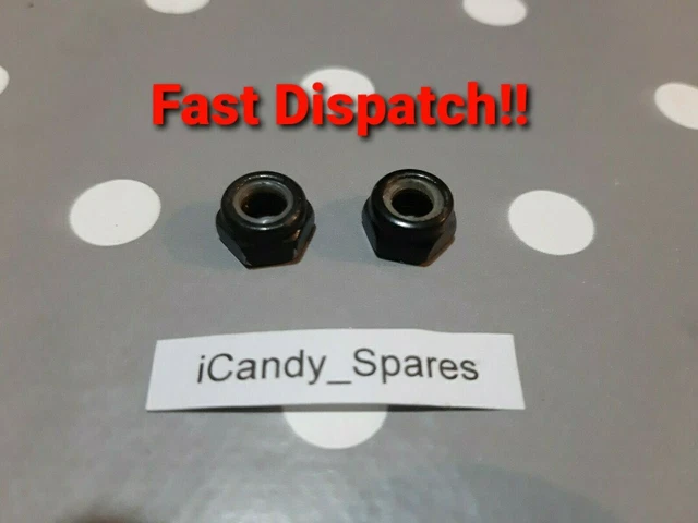 ICandy Peach Stroller Front Wheel Axle Bolt & Nut Replacement - Fits Peach 1, 2, 3, 4, 5, 6 Models