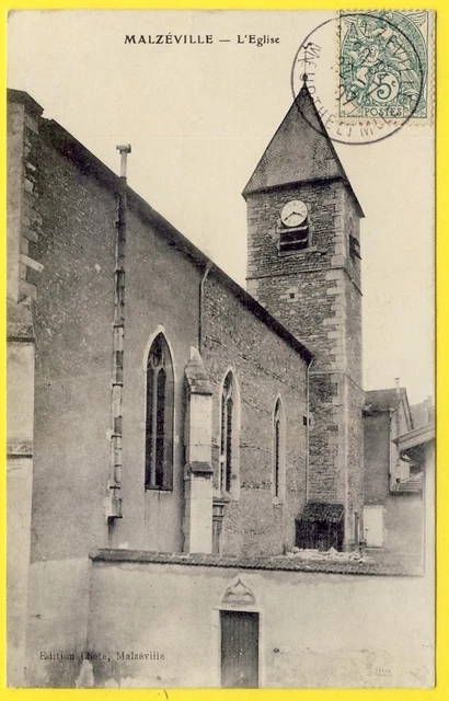 cpa Lorraine 54 - MALZÉVILLE (Meurthe et Moselle) L' ÉGLISE Edition LHÔTE