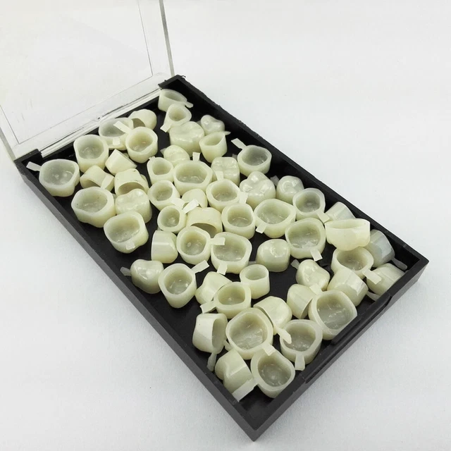 50pcs Dental Temporary Crown Veneers Molor Posterior Synthetic Resin Teeth Tooth