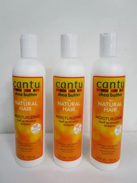 Cantu Shea Butter-Natural Hair-Locken-Aktivierungscreme-je 3xStück-je 355ml.-Set