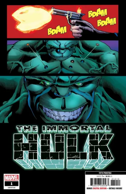 Immortal Hulk 1 Nm 5Th Print Variant Al Ewing Series 2019
