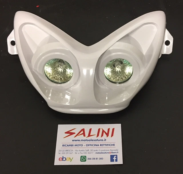 Masque Phare Avant Double Feux Blanc STR8 Pour Yamaha Aerox / MBK Nitro - Neuf