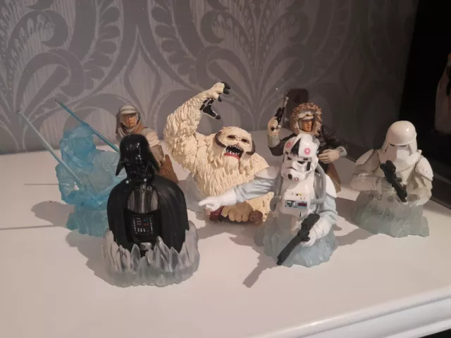 Star Wars  Bust Gentle Giant  Bust-ups Hoth 7 Figures Inc Darth Vader Han Solo