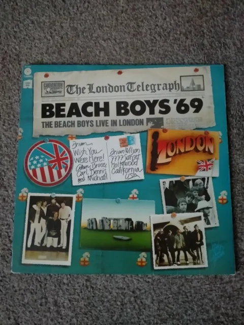 The Beach Boys Live In London 69' LP US Wly First Press Capitol Vinyl is VG+