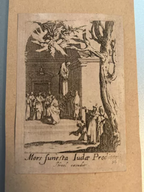 Jacques Callot (1592-1635)” Die Tod Von Judas Iscariot” Israël Henriet 1632