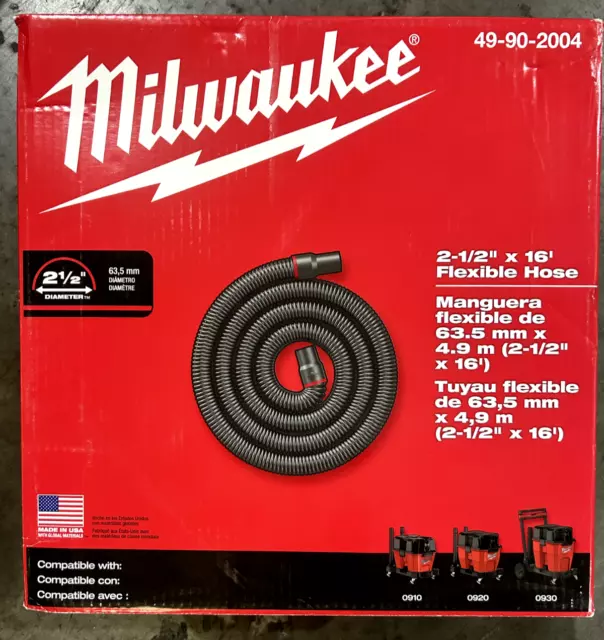 Milwaukee 49-90-2004  2 1/2'' X 16' Flexible Hose