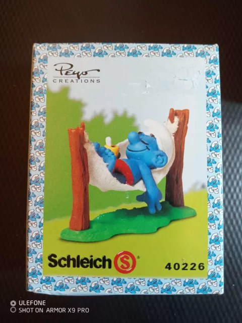 Puffo Superpuffo 2007 Smurf 40226. Vintage. Raro In Scatola Originale Schleich.