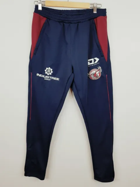 MANLY WARRINGAH SEA EAGLES NRL Authentics Mens Size S Navy Track Pants