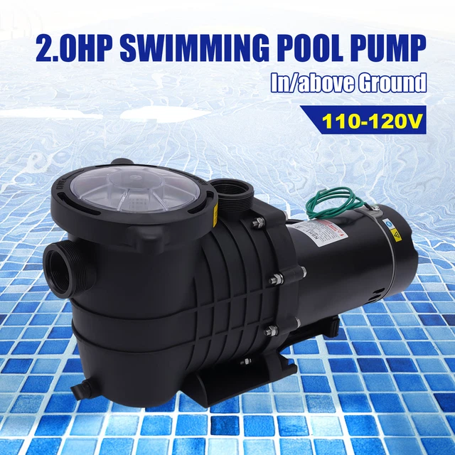 SWIMMING POOL PUMP Motor 2.0HP Filter Pump w/ Strainer In/ Above Ground
