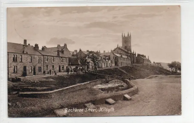 BACKBRAE STREET, KILSYTH: Stirlingshire postcard (C74667)