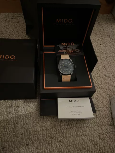 Mido Multifort Automatic Escape XL Format Herrenuhr M0326073605099 1180,- Leder 2