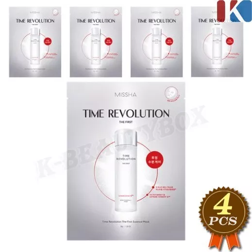 MISSHA Time Revolution The First Essence Mask 30g x 4pcs Mask Sheets K-Beauty