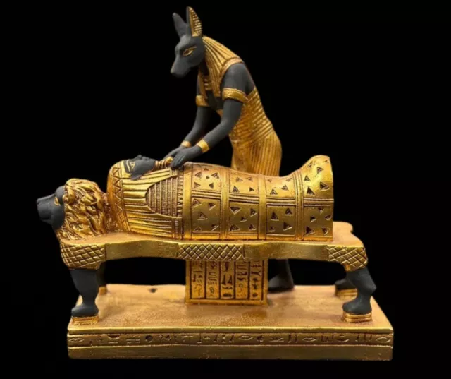 RARE ANCIENT EGYPTIAN ANTIQUITIES Statue Anubis God Of Mummification Pharaonic