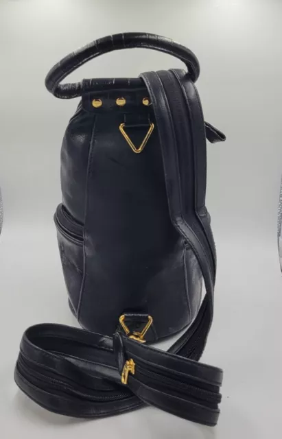 Sac à dos convertible à fermeture éclair noir Bellerose sac à dos zippé bandoulière byc3 3