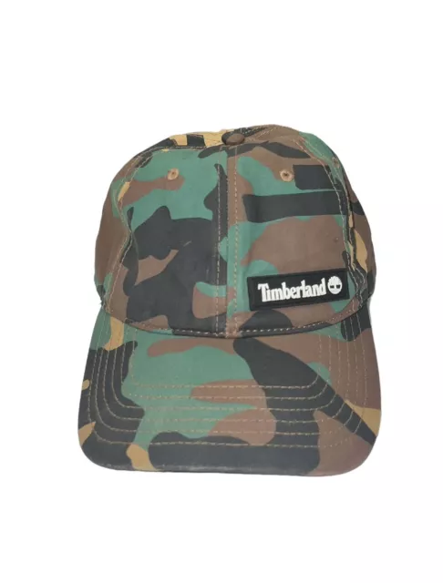 Timberland Camo Printed Adjustable Snapback Cap Hat