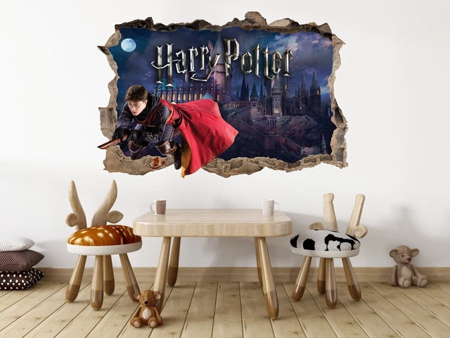 HARRY POTTER HOGWARTS 3D Smashed Hole Decal Wall Sticker Decor Art ...