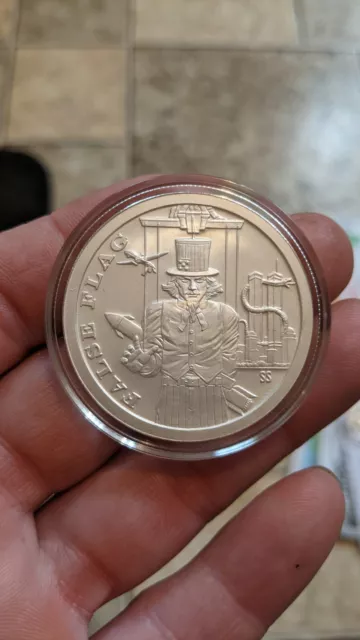 SBSS False Flag  Bu/Proof TRIAL RUN 1 Oz Silver only 5 Sold To Collectors!!!!
