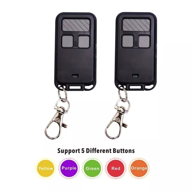 2 Pack LiftMaster Garage Door Opener Mini Remote Control For 890max Keychain
