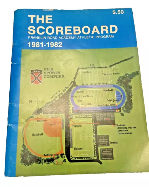 Program Athletic 1981-1982 Franklin Road Academy Book Franklin Tennessee Sports