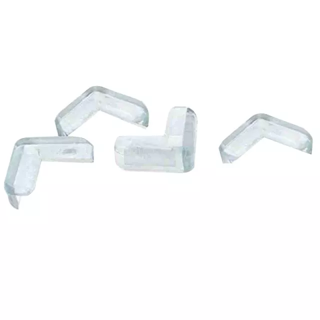 4 Pieces Clear Safety Soft Plastic Table Desk Corner Guard Protector P2O56500