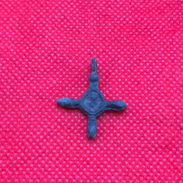 Ancient Bronze Cross 11-13 century Kievan Rus Viking Collectible Antique Old
