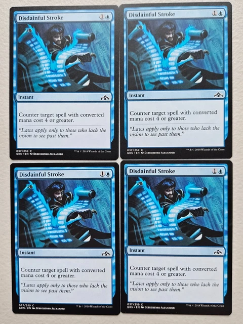 Magic: The Gathering - Disdainful Stroke (037/259) - Blue Instant Card From Guilds Of Ravnica