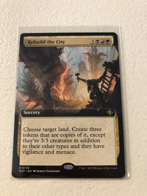 Rebuild the City Extended Art NON FOIL March of the Machine The Aftermath MTG