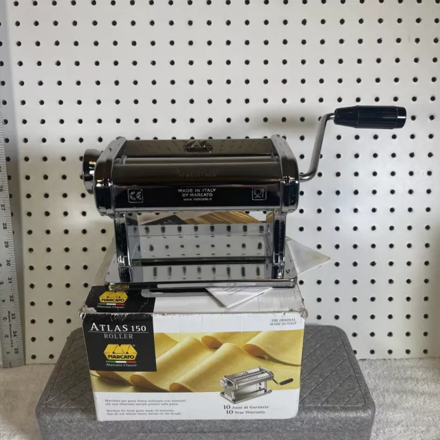 MARCATO Atlas 150 Pasta Roller-Base Only-Original Box + Manual + Clamp MARCATO Atlas 150 Pasta Roller-Base Only-Original Box + Manual + Clamp