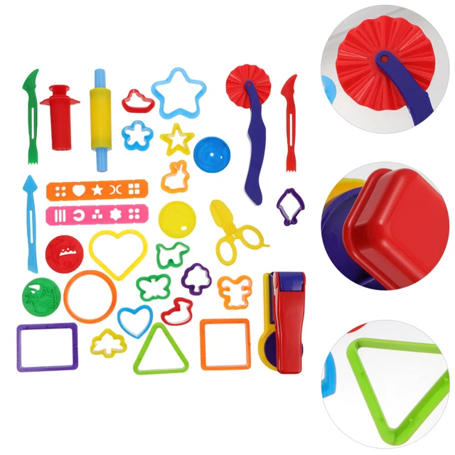 32 pz kit modellazione masse set modellazione in argilla antistress plastica bambino