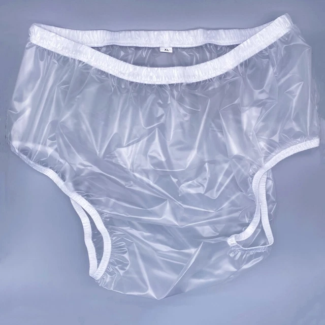 Adult Waterproof Vinyl Incontinence Pants Plastic Knickers Underwear