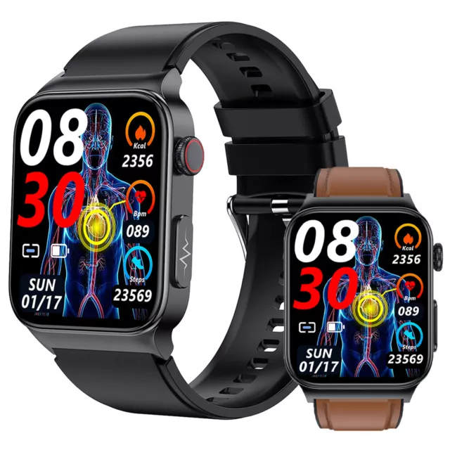 1 SET E500 Smart Watch Touch Screen Health Check Temperature