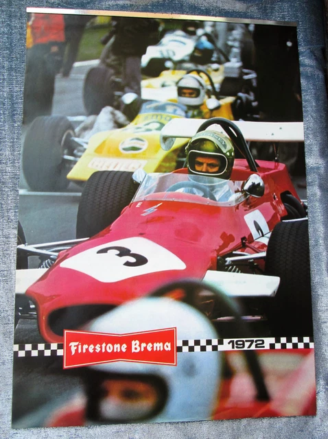 Calendario 1972 Pneumatici Firestone Brema Ferrari F1 Formula 1 Calendar Pneus