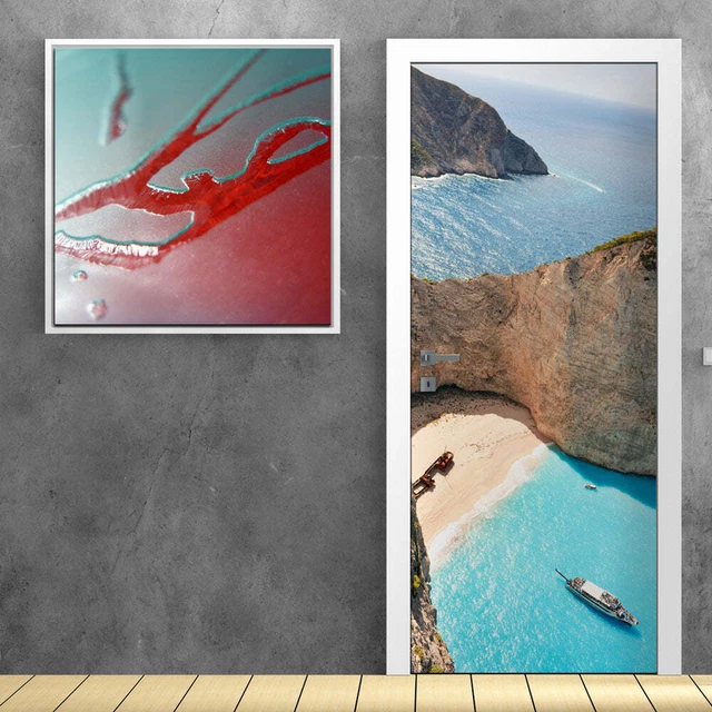 Decorazione adesiva Porta Baia sticker lavabile pvc varie misure