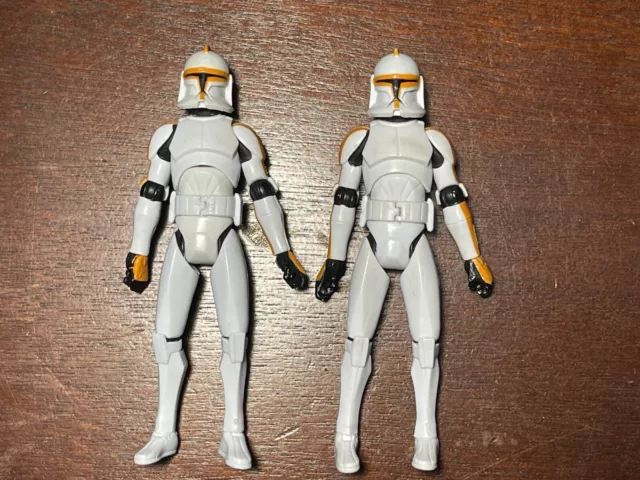 212TH CLONE TROOPER LOT OF 2 | 2009 Star Wars Clone Wars 3.75" Hasbro TCW CW