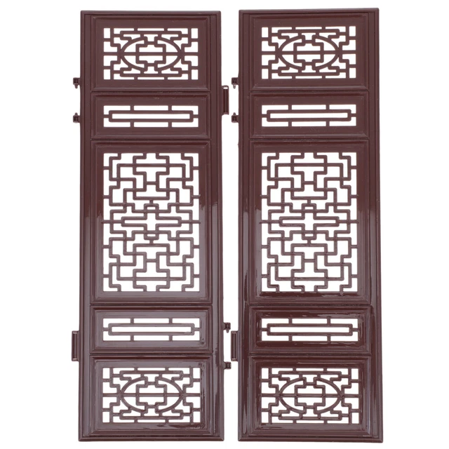 Partición plegable de plástico para casa de muñecas con pantalla de vestidor