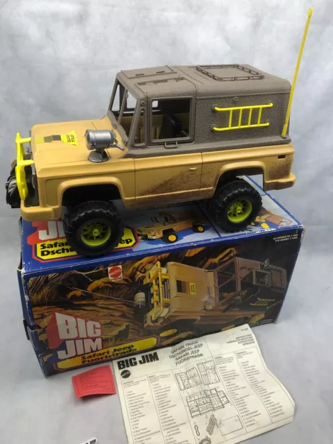 2x Auto Mattel BIG JIM Action Safari Jeep +OVP, Sports Camper Wohnmobil Sammlung