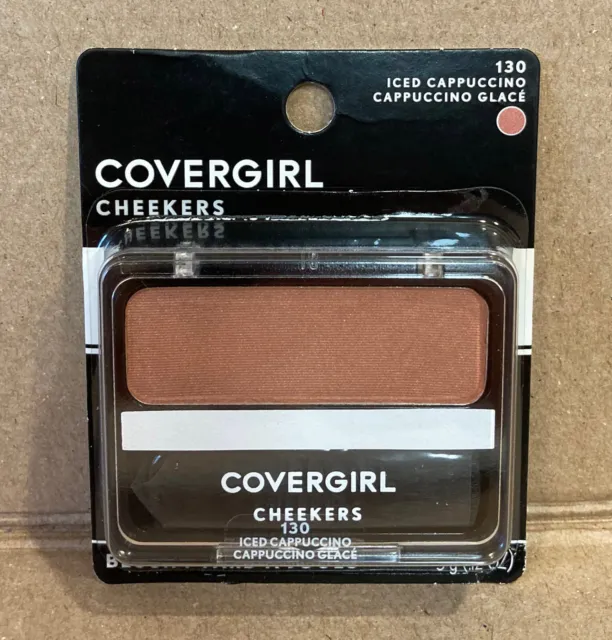 CoverGirl Cheekers Powder Blush - 130 Iced Cappuccino - 0.12 oz - New, Sealed!