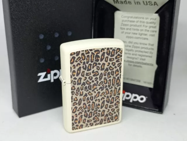 Más Ligero Zippo Leopardo “Animal Skin ”, Made IN USA , Raro, Nuevo De Colección