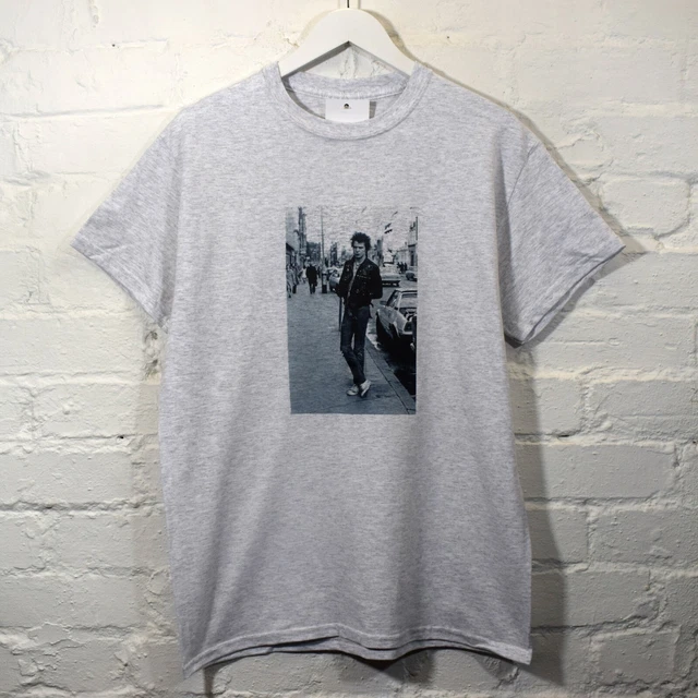 Actual Fact Sid Vicious Bw Sex Pistols T-Shirt Grigio Cenere Punk Tee
