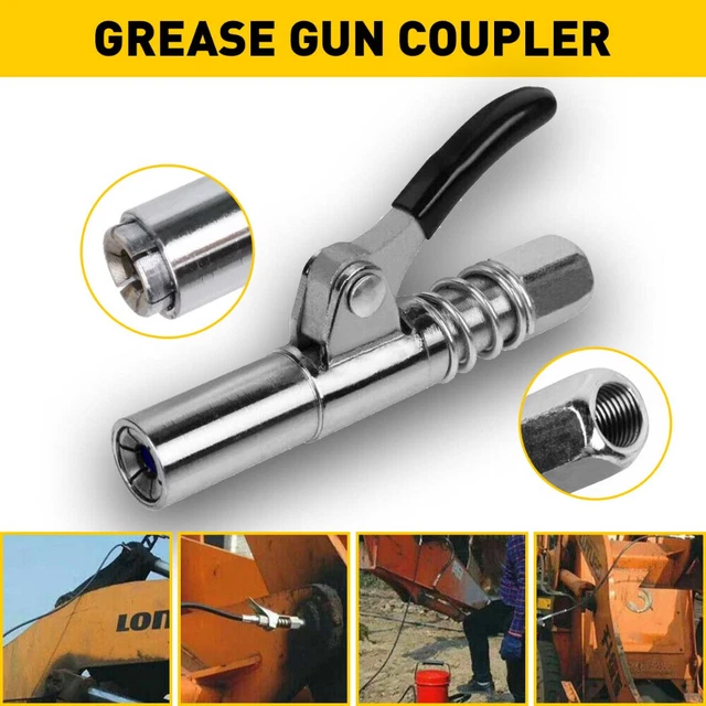 NEW GREASE GUN Coupler HighPressure Quick Release Lock Oil Injection