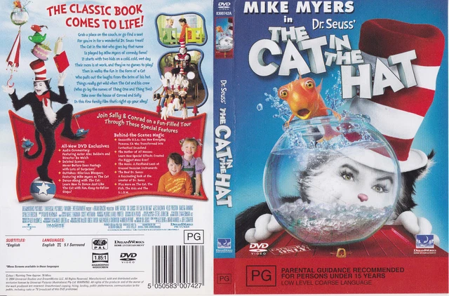 The Cat In The Hat Dvd Menu THE CAT IN THE HAT Mike Myers DVD R4 - PAL SirH70 £6.19 - PicClick UK