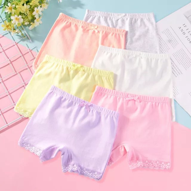 3/6/9 Pack Girls Boxer Shorts Underwear Briefs Cotton Knickers Age 2-12 Years