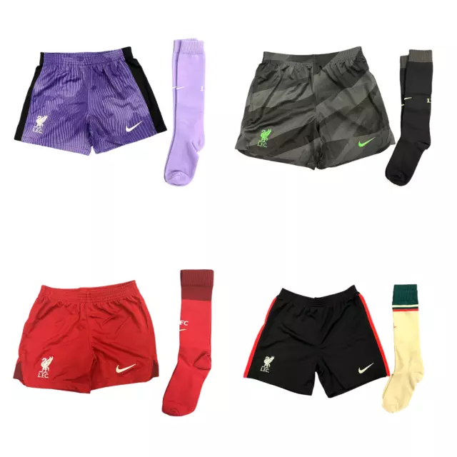 Liverpool Football Mini Set Nike Kid's Shorts & Socks Mini Kit Set - New