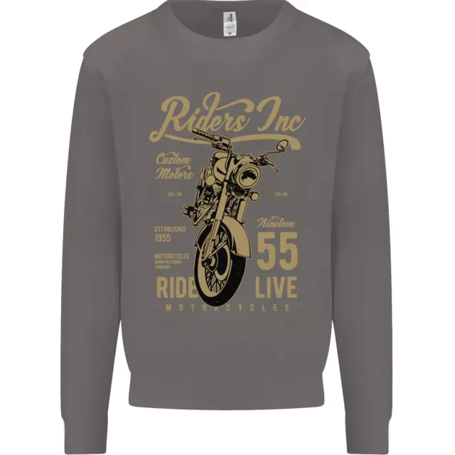Felpa Maglione Maglione Bicicletta Cafe Racer Biker Bike Riders Inc 3
