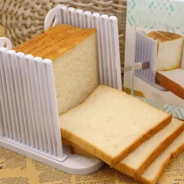 ADJUSTABLE BREAD CUTTER for Evenly Sliced For Homemade Bread Compact