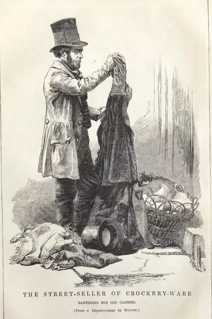 street seller of crockery-ware London Labour the London Poor 1851