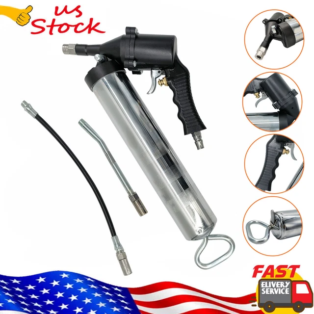 AIROPERATED GREASE GUN, Continuous Flow, Fully Automatic One Hand