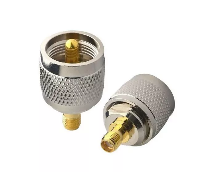 Pl259  Male Plug To Sma Female Socket Adaptor One