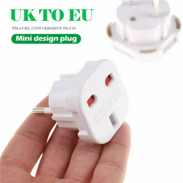 Wall Socket Travel Adapter Socket Plug Outlet Connector UK to EU Converter