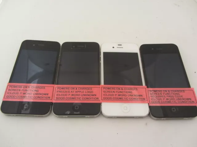 Job Lot Of Nine Various Iphone Mobile Phones  ( All Faulty  For Spares )